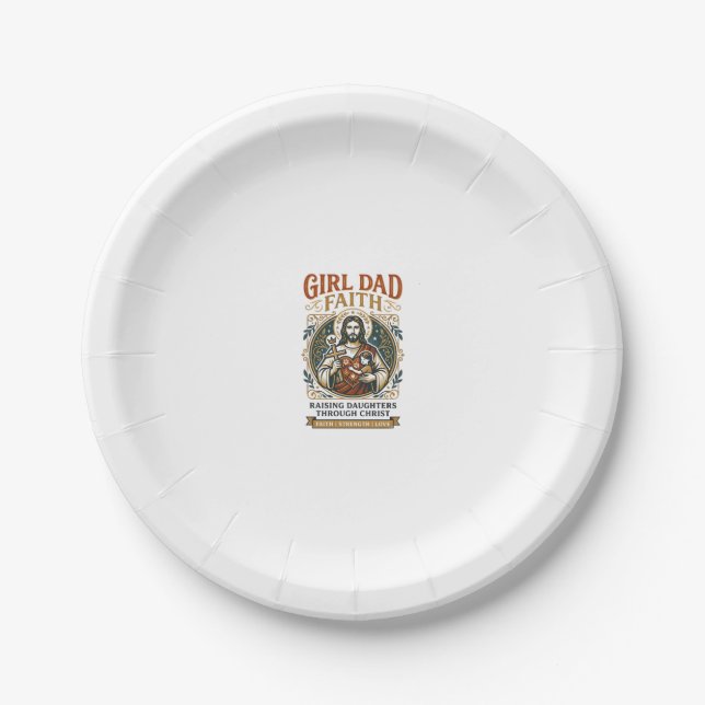 Jesus Fatherhood Micro Identities Graphic Tee Chri Paper Plate (Front)