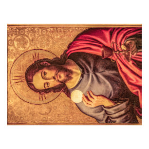 Jesus Fine art vintage pillow Photo Print