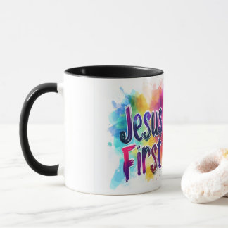 Jesus First custom cup