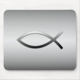 Jesus Fish Christian Ichthys Symbol Mouse Pad