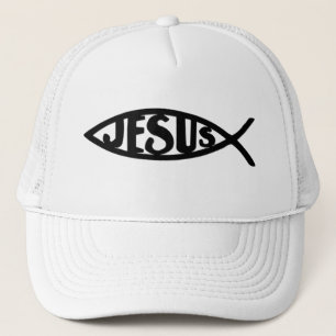 Jesus Fish (Hat Black) Trucker Hat