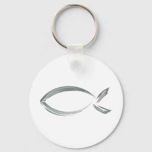 Jesus fish key ring