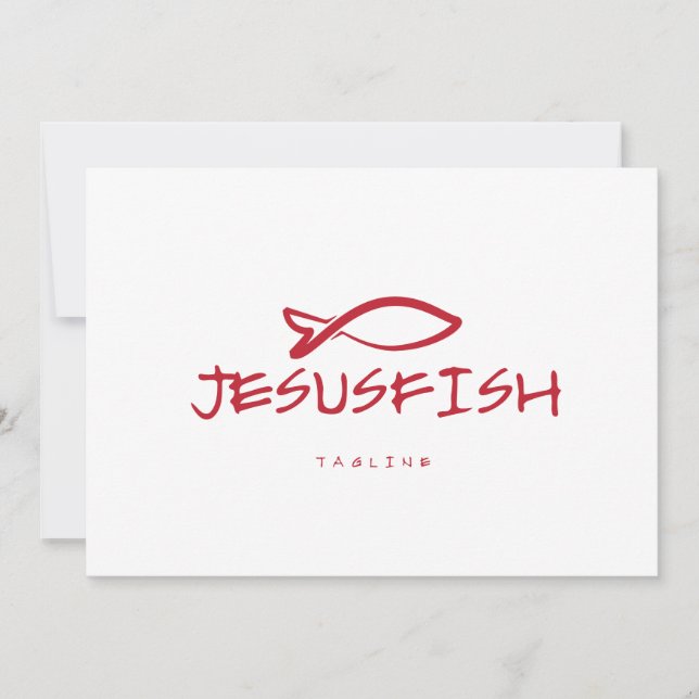 Jesus FISH logo template (Front)