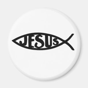 Jesus Fish (Magnet Black) Magnet