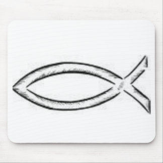 Jesus Fish Mouse Pad