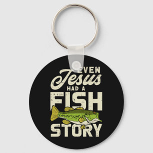 Jesus Fish Story Fisherman God Christ Fishing Chri Key Ring