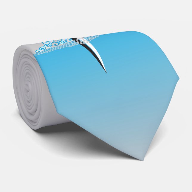 Jesus Fish Sword Tie (Rolled)