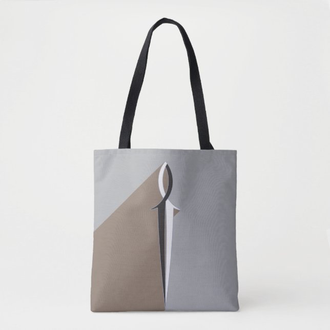 Jesus Fish Sword Tote Bag (Front)