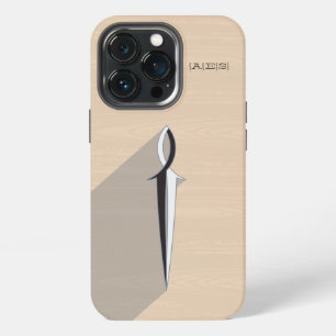 Jesus Fish Sword w/woodgrain iPhone Case