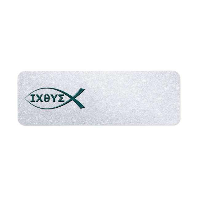 Jesus Fish Symbol Address Labels (Front)