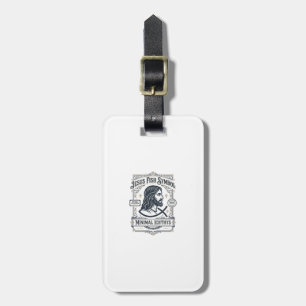 Jesus Fish Symbol Minimal Ichthys Jesus Fish Minim Luggage Tag