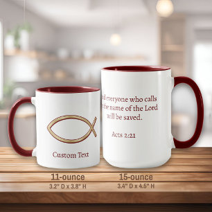 Jesus Fish Symbol Mug