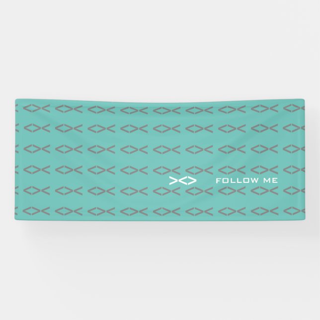 Jesus Fish Text Banner (Horizontal)