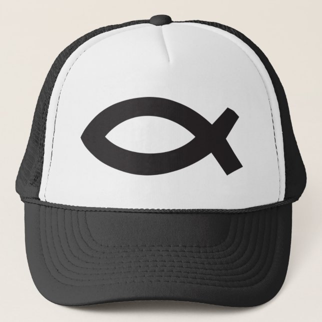 Jesus Fish Trucker Hat (Front)