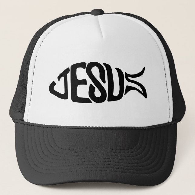 Jesus Fish Trucker Hat (Front)