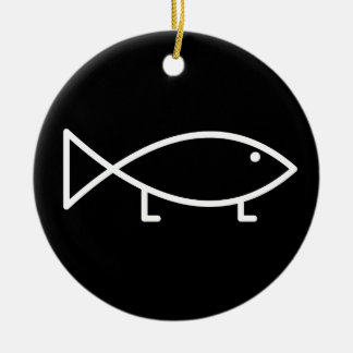 Jesus Fish with Legs - Ornament