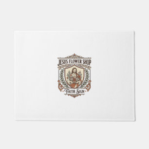 Jesus Flower Shop Faith Sign Jesus Flower Shop Sig Doormat