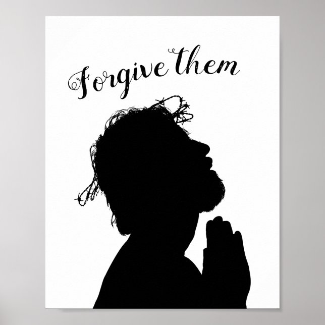 Jesus Forgive Them Christian SVG Wall Art (Front)