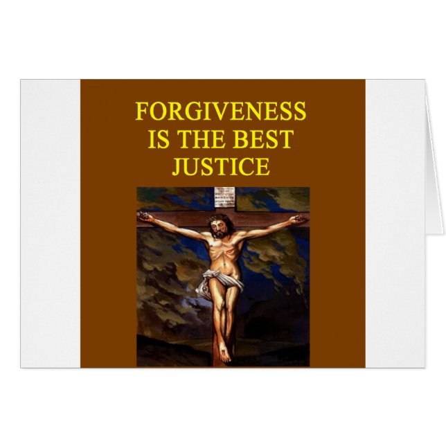 JESUS forgives justice (Front Horizontal)