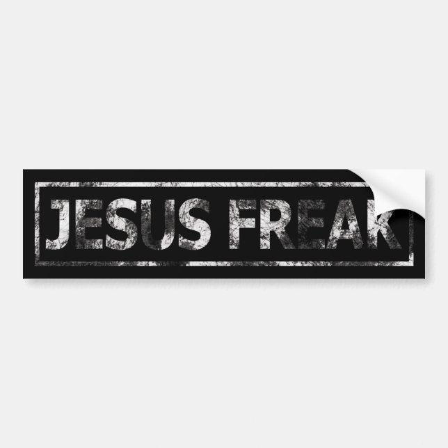 Jesus Freak Bumper Sticker (Front)