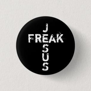 Jesus Freak - Cross 3 Cm Round Badge