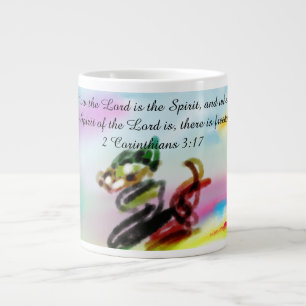 jesus freedom large coffee mug