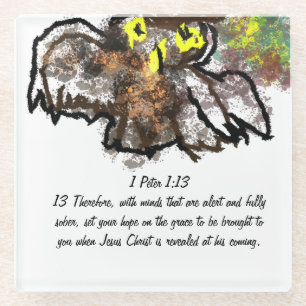Jesus friend glass coaster