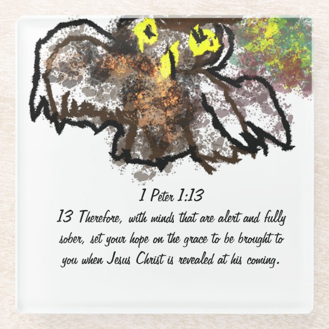 Jesus friend  glass coaster (Front)