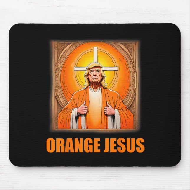 Jesus Funny Trump 1  Mouse Pad (Front)