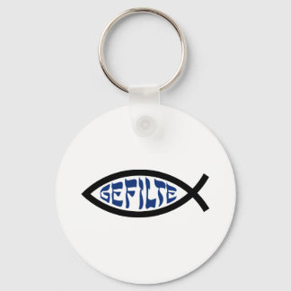 Jesus Gefilte Fish - Jewish Passover Humour Key Ring
