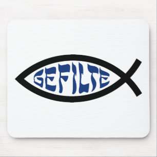 Jesus Gefilte Fish - Jewish Passover Humour Mouse Pad