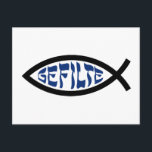Jesus Gefilte Fish - Jewish Passover Humour Postcard<br><div class="desc">Funny Jewish Humour Gefilte Fish T-Shirts & Gifts For Chanukah, Passover, or any Jewish Holiday.</div>