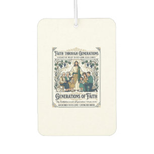 Jesus Genealogy Family Tree Shirt Faith Based Desi Car Air Freshener