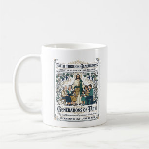 Jesus Genealogy Family Tree Shirt Faith Based Desi Coffee Mug