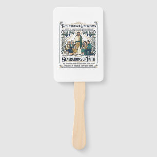 Jesus Genealogy Family Tree Shirt Faith Based Desi Hand Fan