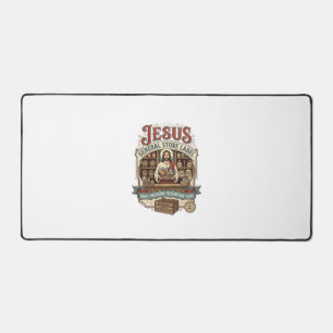 Jesus General Store Label Jesus General Store Chri Desk Mat