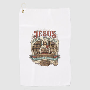 Jesus General Store Label Jesus General Store Chri Golf Towel