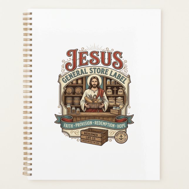 Jesus General Store Label Jesus General Store Chri Planner (Front)