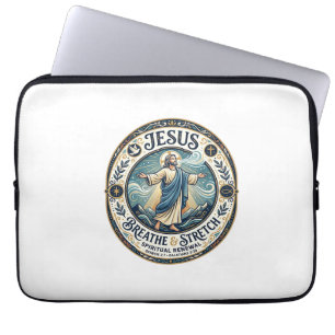 Jesus Gentle Movement Wellness Shirt Faith Based D Laptop Sleeve