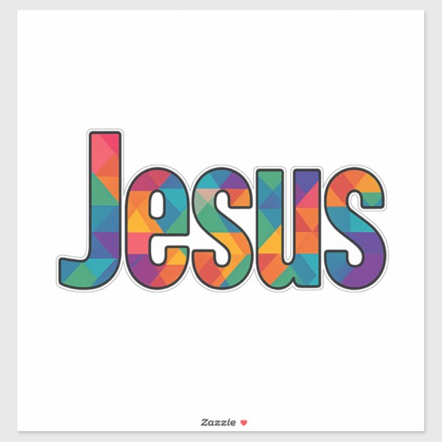 "Jesus" geometric design (Sheet)