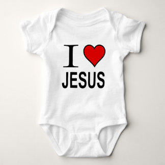 Jesus Gifts I Love Jesus Baby Bodysuit