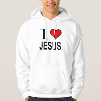 Jesus Gifts I Love Jesus Logo hoody