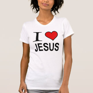 Jesus gifts I love Jesus logo on shirt