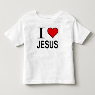 Jesus gifts I love Jesus logo on T shirt