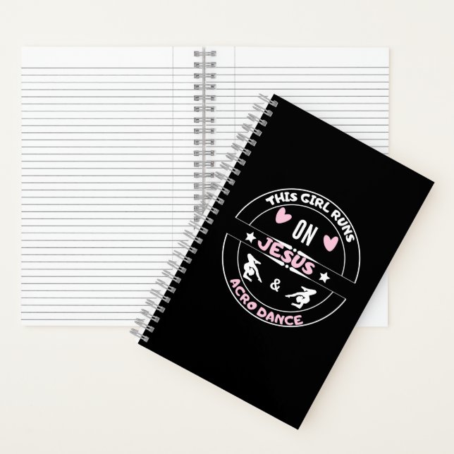 Jesus Girl and Acro dance Girl Funny  Notebook (Inside)