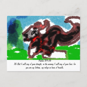Jesus give love  and strength, postcard