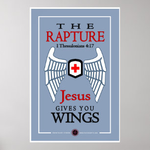 Jesus Gives You Wings Poster