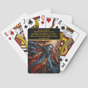Jesus Glorified Above the Mountains Playing Cards