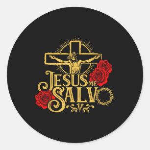 Jesus God Lover Jesus Es El Camino La Verdad Y La Classic Round Sticker