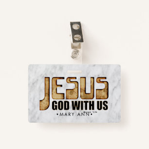 JESUS: God With Us ID Badge